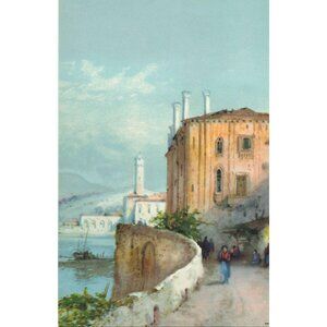 Vintage Calendar Print "City by the Sea" 6x9